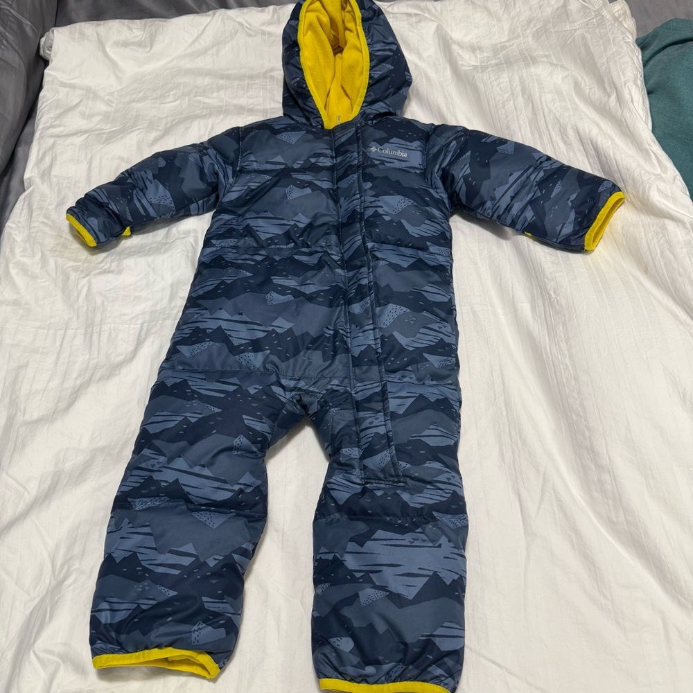 Columbia Blue and Yellow Kids Jacket